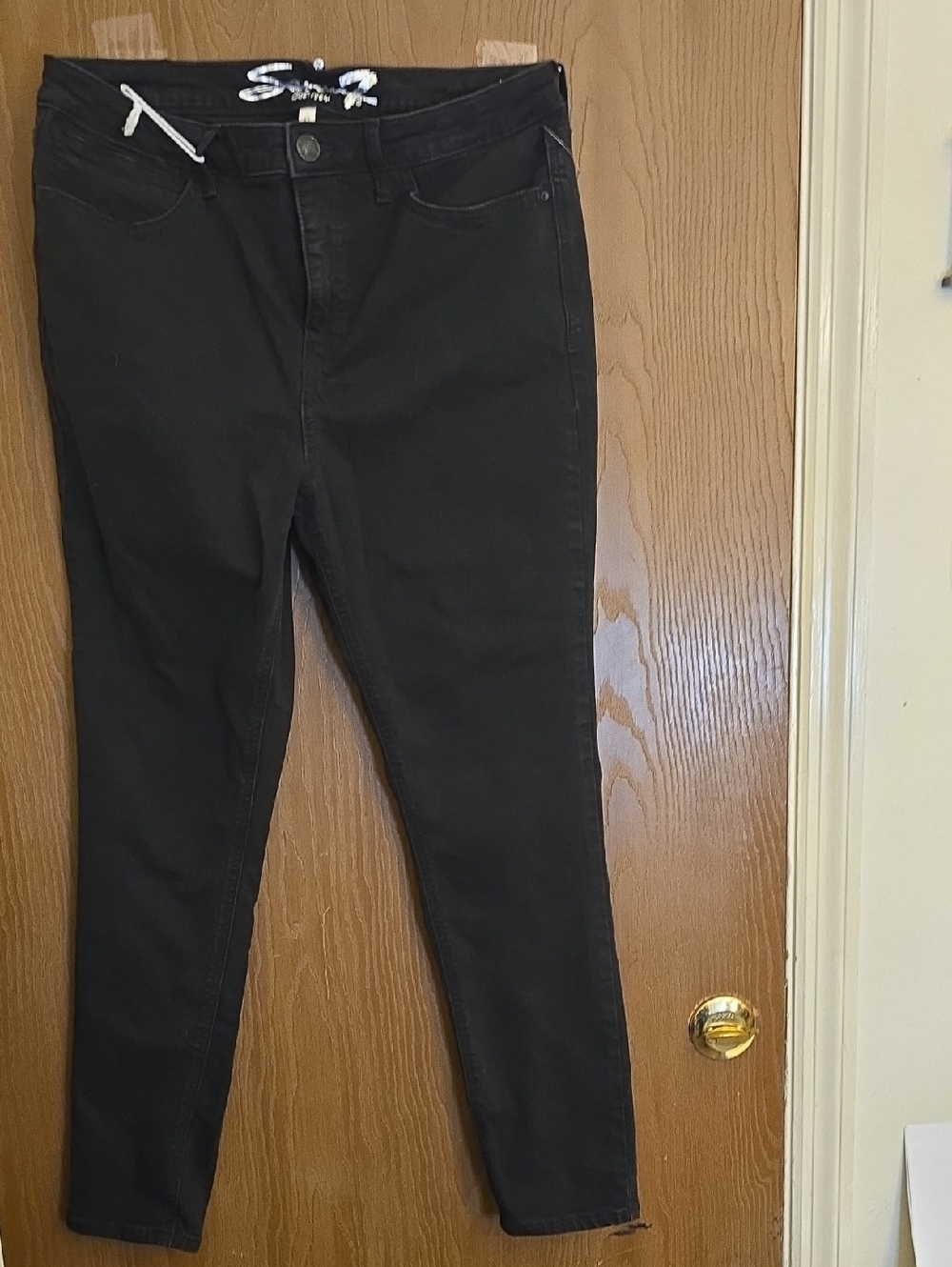 Seven Black Women's High-Rise Skinny Jeans
